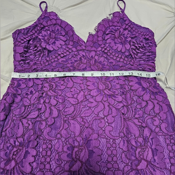 Add On $5 - Purple Lace Party Dress - Picture 11 of 14
